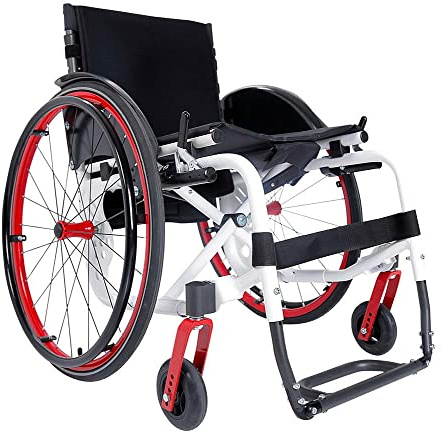 Sedia a rotelle Carrozzina Super leggera ATMOS Nera seduta 38 cm Art. CL200N-38