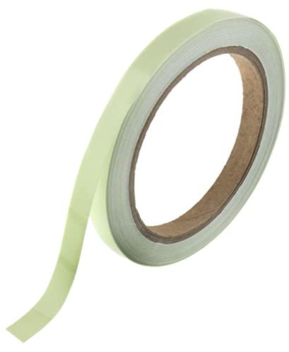 10m fluorescente Nastro adesivo 25mm Verde luminescente neon Pellicola fluorescente Nastro di marcatura al fosforo