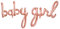 Folienballon Baby Girl 140cmx70cm Luftballon Baby Party Geburtstag Mädchen Deko Baby Shower Party Deko Kindergeburtstag Baby Mädchen Folienballon Baby Kinder Rose Gold