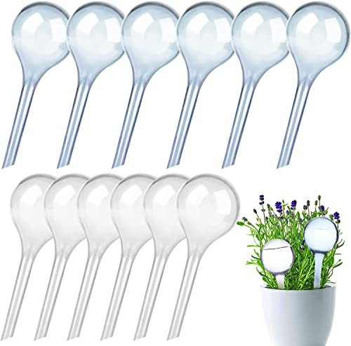 12 Pieces Plant Watering Globes Automatic Watering Globes Plant Self Watering Bulb Waterer Automatic Watering System