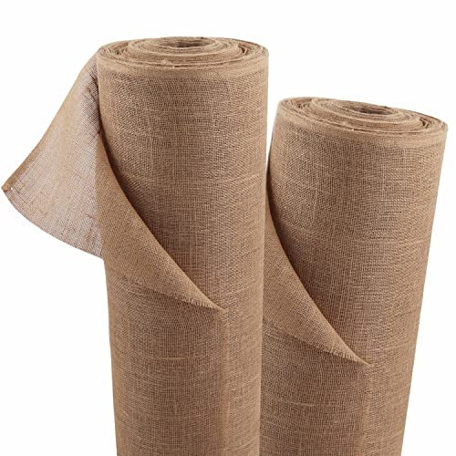 Aquagart Tissu de jute 215 g/m² - Tapis de jute de jardin - Tissu pour décoration - Ruban de jute pour plantes - - Différentes longueurs (20m x 1m)