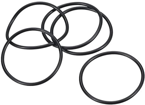 PATIKIL 5 Stück Dichtungsringe O-Ringe Gummidichtung 41mm AD 37mm ID 2mm Dicke Nitrilgummi Unterlegscheibe Dichtungssatz Gummischeiben für Auto Klimaanlage Wasserhahn Rohr Schwarz