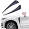 Ygapuzi 2 PCS General Motors Guardabarros Lado respiradero ABS Spoiler carrocería decoración 16.1 Pulgadas Honda Civic Guardabarros Entrada Rejilla Spoiler (Fibra de Carbono)