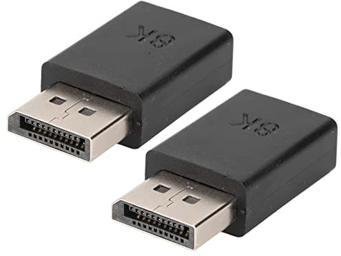 2Pcs DP Male to MINI DP Female Adapter, High Resolution 8K 2 Modes Small Portable Lightweight Displayport Cable Converter, DP 1.4 Male to MINI DP 1.4 Female Adapter for Laptop, Monitor, Projector