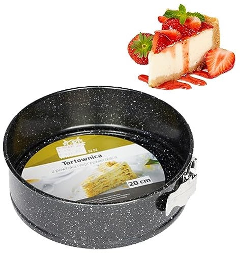 KARL HAUSMANN Rund Springform - Ø 20 cm - Backform mit Antihaftbeschichtung - Runde Kuchenform mit Hebeboden - Tortenform - Springformen - Tortenbackform - Kuchenbackform - Tortenboden - Backformen