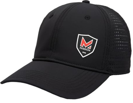 MISSION Cooling Flex Varsity Hat – Unisex-Baseballkappe für Damen und Herren, Schwarz, S/M