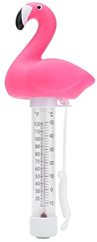 Thermomètre De Piscine Flottant, Thermomètre D'intérieur Extérieur, Thermomètre D'eau En Forme De Flamant Rose Pour Piscine SPA