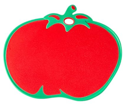 rockible Schneidebrett, Schneidebrett in Obstform, Servierbrett, kleines Schneidebrett für die Küche, Tomatenform
