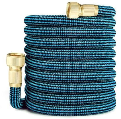 Manguera de Jardín Manguera de riego extensible for jardín, manguera de limpieza Flexible, lavadora de coches de alta presión, tubería de plástico for riego(Color:A pcs hose,Size:1/2''_125FT)