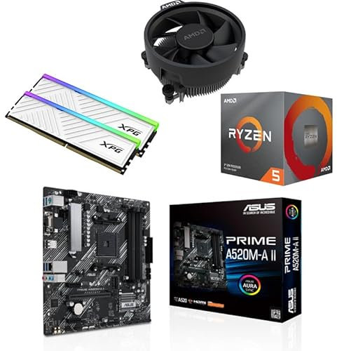 Infomax | Kit Upgrade PC - AMD Ryzen 5 3500X + A520M - 16 Go RGB, assemblé et testé