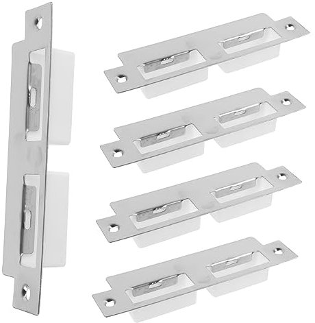 KONTONTY 5pcs Deadbolt Strike Plates Door Reinforcement Plates for Interior Doors