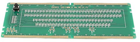DDR5 Desktop Mainboard Test Card, Desktop Pc Server Memory Ram Module DDR5 Memory Tester Mainboard Maintenance Test Card with Light Emitting Diodes DDR5 Memory Tester Desktop