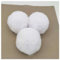 BrightGlow Kunstfell Pompon 8cm Weiche Pompons zum Basteln Groß Pom Pom Bälle Fellbommel Kunstfell-Pom-Poms DIY Pom Pom Bälle Kaninchenfell Bommel für Mützen Beanies Tasche Weiß 10 Stück