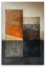 A.S. Création Leinwandbild Block Kunstflächen - Wandbild in Beige, Orange - 40 x 60 cm - DD133337