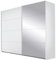 Generisch Schwebetürenschrank - 271 x 210 cm - Alpinweiß - Weiß Hochglanz - mit Spiegel