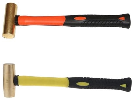 Red Copper Round Hammer Handle Proof Tool Proof Tool 0.45kg/0.68kg Lightweight