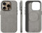 Alcantara Suede Case for iPhone 14 Pro Max/14 Pro/14, Compatible with MagSafe Genuine Italian Suede Leather Soft Microfiber Interior Handmade Slim Anti-Slip Anti-Scratch (Titanium, 14 Pro)