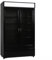 Générique Armoire à Boissons 2 Portes Vitrées – 880L – Température 2 à 8°C – Éclairage LED – Double Vitrage – Roulettes – Fermeture Automatique – Canopy Lumineux Publicitaire – Noir – 230V