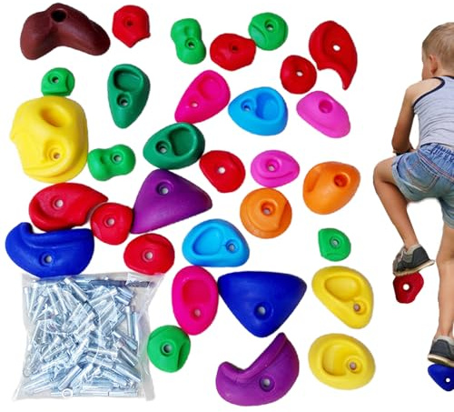 Halterungen für Kletterwand, Griff für, Klettern | Befestigungsset mit Montagezubehör für Laufstall, Park, Hintergarten