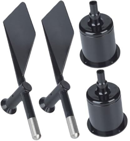 Gadpiparty 2 Stück Teiliges Abs Windrichtungsanzeiger Gehäuse für Windmesser Windgeschwindigkeitsmesser Ersatzteil Stabil Leicht für Wetterstation und Segelboote