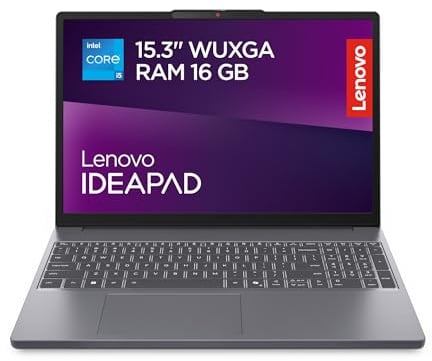 Lenovo IdeaPad Slim 3 Notebook 15.3'' IPS WUXGA (1920x1200), Intel Core i5-13420H, RAM 16GB, 512GB SSD, Windows 11 Home, WiFi 6 - Luna Grey