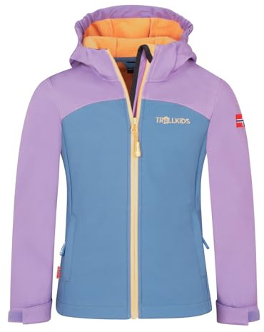 Trollkids Girls Kristiansand Jacket XT 110, Violet Sorbet/Graphite