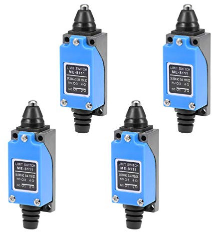sourcing map ME-8111 Plunger Momentary Limit Switch 1NC+1NO 4Pcs for CNC Mill 3D printer Door Switch