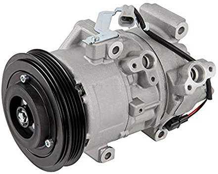 SINOCMP 4PK Compresor de CA 447260-1174 Nuevo conjunto de embrague de compresor de aire acondicionado para Toyota Yaris 2007-2013 Denso 5SE11C
