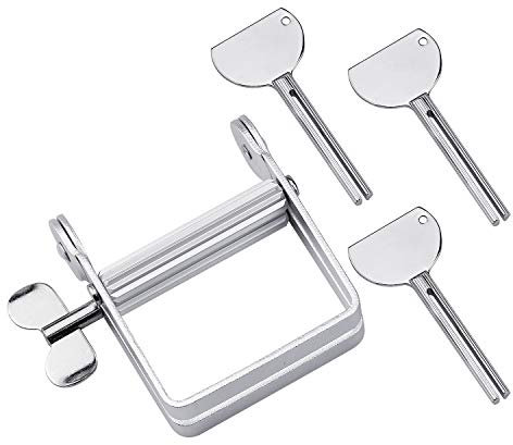 SANTOO 3 + 1 Pack Presse-Tube en Métal, Clé à Presse-Tube Squeezer Écrase Tube pour Tubes Dentifrice, Crème pour Les Mains, Peintures