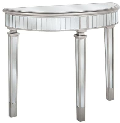 Beliani Eleganter Konsolentisch Zeitloser Look Spiegeleffekt in Silber Tolouse
