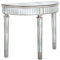 Beliani Eleganter Konsolentisch Zeitloser Look Spiegeleffekt in Silber Tolouse
