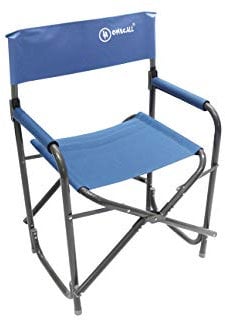 Homecall Camping-Klappstuhl aus Aluminium mit Rückenlehne - (Blau)