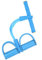 Popoti Foot Pedal Exercise Band, Sit Up Bodybuilding Expander Rally Elastic Rope 4-Tube Pull Rope Fitness Accessories for Abdomen Waist Arm Training Resistance Band (Blue)