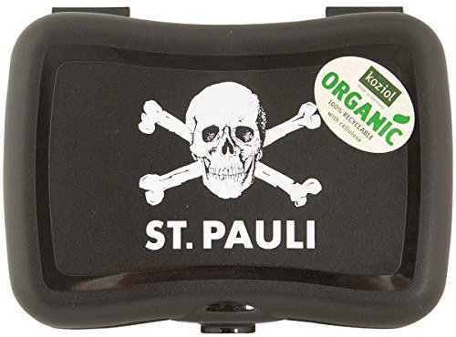FC St. Pauli Brotdose Lunchbox Snackbox Nachhaltig - schwarz