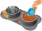 Unterlage für Fressnapf mit 2x1200ml Hundenapf Grosse Hunde - Futterstation Hund und Hundenapf Edelstahl - Näpfe, Tränken & Zubehör für Hunde mit Silikonunterlage Futternapf/Wassernapf für Hunde