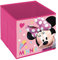 ARDITEX - Contenedor organizador plegable Minnie Mouse de Licencia Oficial Disney - 31x31x31cm - Para guardar juguetes, ropa y accesorios