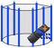 walexo Trampolin Sicherheitsnetz für 8 Stangensysteme Größen (305 cm Ø, Schwarz/Blau)