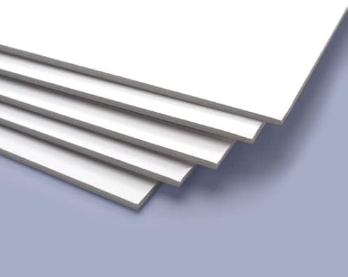 Materia Prima Leichtschaumplatte für Modellbau, Schilder und Träger – Schaumstoffplatte zum Basteln, leicht zu schneiden – Polystyrolplatte, Foamboard Kapa Platte, weiß, 100x70 cm x 10 mm
