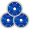 Disque Diamant Grès Cérame 125 mm x 22,23 mm, 3 Pièces Disque Diamant Carrelage, Lame Diamantée Intensif Turbo Extra fin 1,2 mm pour Grès Céramique, Marbre, Carrelage, Faïence, Granite