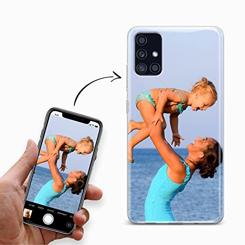 Handyhülle für Samsung Galaxy A51 Hülle aus Silikon selbst gestalten - selbst gestaltet/personalisiert - Deine Hülle Dein Design - Personalisieren Bedrucken mit eigenem Bild Motiv