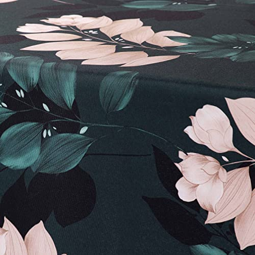 douceur d'intérieur, Nappe Rectangle (150 x 200 cm) Belline Emeraude, Polyester Imprimé