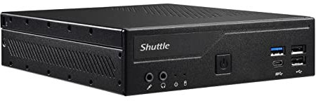 Shuttle XPC Slim DH610S Barebone PC Intel H610 Support 65W Alder Lake-s LGA1700 CPU No Ram No HDD/SSD No CPU No OS Black