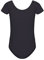 HIPPOSEUS Girls' Team Basic Short Sleeve Leotard for Ballet Dance Gymnastics Toddler Bodysuit Dancewear, AM0019DX-Black, 8-9 Years