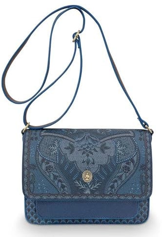 PiP Studio Cross Body Flap Kyoto Festival Denim Blue 25x7x20cm