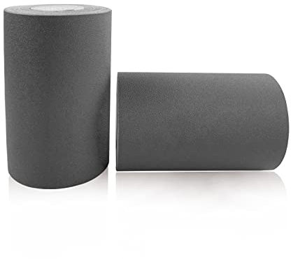 LUO YIYI Einfarbige, matte PVC-Tapete, selbstklebende Wandbordüre, wasserdichte Aufkleber für Badezimmer, Küche, Zuhause, Decke, dekorative, mattierte Bordüre, Ecke, dunkelgrau, 10,2 cm x 10 m