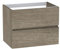 Baikal Modular Mueble de Baño de 2 Cajones, Suspendido en Pared, Módulo de Baño, en Melamina 16mm. Mueble MONTADO. Combinable con Cualquier Top. Mueble 2 Cajones 70 cm Nebraska