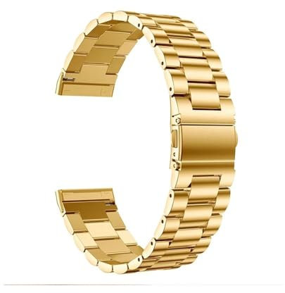 WUURAA Fit for Fitbit Versa 4 3 Uhr Metall Armband Schlaufe Verschluss for Fitbit Sense 2 Armband Band (Color : Gold, Size : For Fitbit Sense 2)