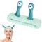 LOPHE Haarband Kosmetik, Make up Skincare Headband Damen, Elastic Spa Abschmink Haarbänder Schnecke, Stirnband Kosmetik Zum Waschen Gesicht Für Yoga Sport Hautpflege(hellgrün)