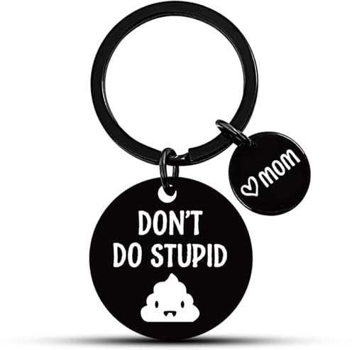 Fychuo Love Mum Keyring, Funny Gifts for Teenage Boys Girls, Gift Ideas for Teenage Girls Presents Boy Stocking Fillers Keychain Cool Gadgets