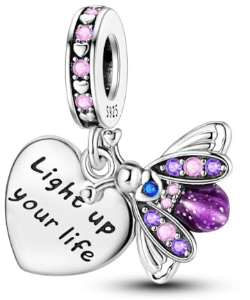 Parmuz Breloque en argent sterling 925 pour bracelets, pendentif chien, mauvais œil, voyage, amour, maman, pour bracelets européens, colliers, perles, cadeau pour femme